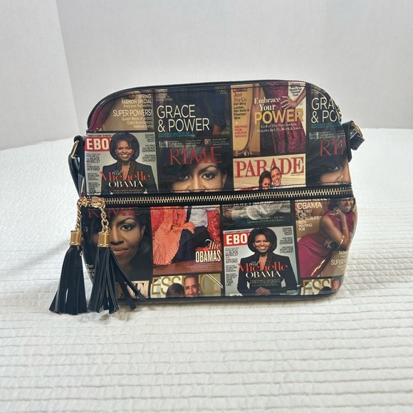 Michelle Obama Magazine, Patton Leather Purse. - Picture 1 of 8